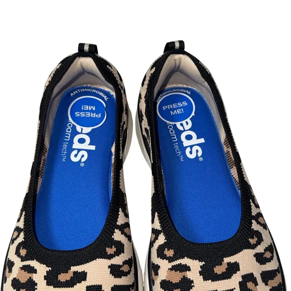 Keds Bliss Walk Skimmer Slip On Sneakers Leopard SZ/6.5 M